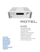 Rotel RA-6000 Stereo Integrated Amplifier Bedienungsanleitung