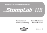 Vox StompLab IIB Modeling Bass Guitar Effects Pedal Bedienungsanleitung