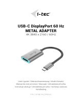 i-tec C31METALDP60HZ USB-C DisplayPort 60 Hz Metal Adapter Benutzerhandbuch