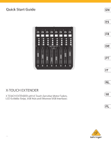 Behringer 415600 X-Touch Extender Universal Remote Control for DAWs Benutzerhandbuch