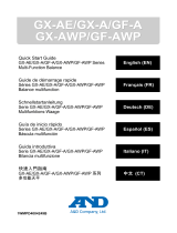 ANDGX-AE/GX-A/GX-AWP/GX-AWP Series Multi Function Balance