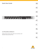 Behringer ULTRAZONE ZMX8210 Benutzerhandbuch