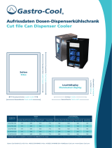 Gastro-Cool GCAP50-250 Cut File Can Dispenser Cooler Benutzerhandbuch