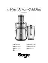 Sage BJE530/SJE530 Cold Plus Nutri Juicer Benutzerhandbuch