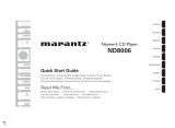 Marantz ND8006 Network CD Player Benutzerhandbuch