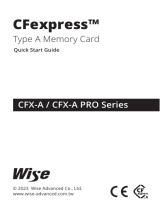 Wise CFX-A Series CFexpress Type A Memory Card Benutzerhandbuch