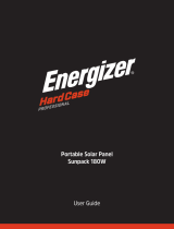 Energizer Sunpack 180W Portable Solar Panel Benutzerhandbuch
