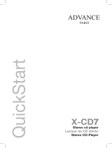 Advance Paris X-CD7 Benutzerhandbuch