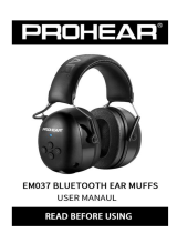 PROHEAR M037 Bluetooth Ear Muffs Benutzerhandbuch
