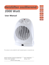 Hornbach 2000 Watt Fan heater Benutzerhandbuch