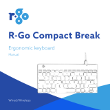 R-Go RGOCOUSWDBL Compact Break Ergonomic Keyboard Benutzerhandbuch
