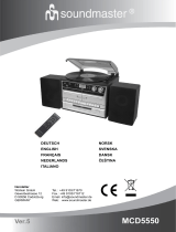 Soundmaster MCD5550 Stereo hifi music center DAB radio encoding Benutzerhandbuch
