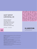 Klarstein 10032942 HOT SPOT CRYSTAL IR Infrared Heater Benutzerhandbuch