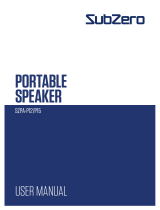 Sub-Zero SUB-ZERO SZPA-P12-P15 Portable Speaker Benutzerhandbuch