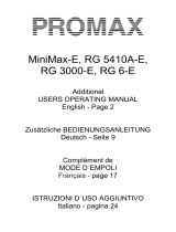 Promax RG 5410A-E Benutzerhandbuch