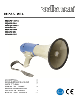 Velleman MP25-VEL MEGAPHONE Benutzerhandbuch