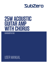 Sub-Zero SUB-ZERO SZACOUSTIC-25C 25W Acoustic Guitar AMP Benutzerhandbuch