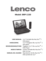 Lenco BRP-1150 11.5-Inch Portable Bluray and DVP Benutzerhandbuch