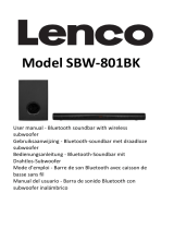 Lenco SBW-801BK Benutzerhandbuch