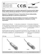 Keller 23-Ed Series Flameproof Pressure Transmitters Benutzerhandbuch