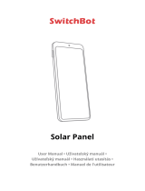 SwitchBot Curtain Control Solar Panel Benutzerhandbuch