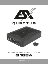 Quantum Q168A Active Subwoofer ESX Benutzerhandbuch