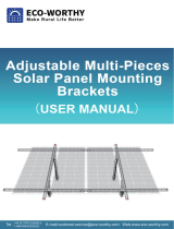 ECO-WORTHY Adjustable Multi-Piece Solar Panel Mounting Brackets Benutzerhandbuch