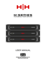 HH Electronics M Series Professional Power Amplifier Benutzerhandbuch