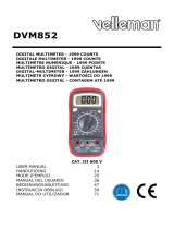 Velleman DVM852 DIGITAL MULTIMETER Benutzerhandbuch