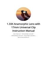 APL 1.33X Anamorphic Lens 17mm Universal Clip Benutzerhandbuch