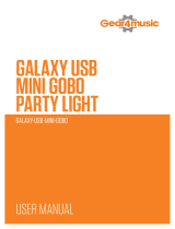 Gear4music MINI-GOBO GALAXY USB PARTY LIGHT Benutzerhandbuch