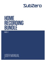 Subzero BASE-2 HOME RECORDING BUNDLE Benutzerhandbuch