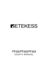 Retekess TT111/TT112/TT113 Retekess Wireless Earhook Tour Benutzerhandbuch