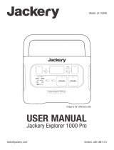 Jackery Explorer 1000 Pro Benutzerhandbuch