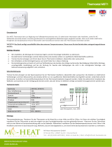 Mi-Heat MST1 Room Thermostat for Underfloor Heating Benutzerhandbuch