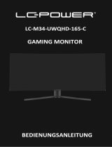 LC-Power LC-POWER LC-M34-UWQHD-144-C-Q Gaming Monitor Benutzerhandbuch