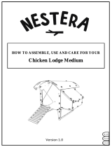 NESTERA Medium Chicken Lodge Coop Benutzerhandbuch