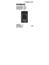 Velleman DVM830 Benutzerhandbuch