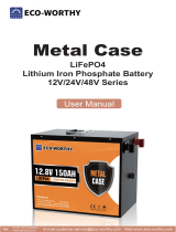 ECO-WORTHY ECO-WORTHY LiFePO4 Metal Case Lithium lron Phosphate Battery Benutzerhandbuch