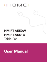 home HM-FT-A550W Table Fan Benutzerhandbuch