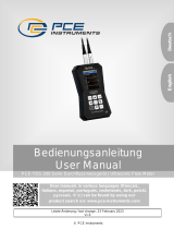 PCE instruments PCE-TDS 200 Series Benutzerhandbuch