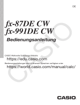 Casio fx-87DE CW Bedienungsanleitung