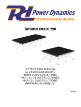 Power Dynamics Spider D750 Deck Riser Legs 100 x 100cm Bedienungsanleitung