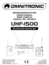 Omnitronic UHF-1500 Bedienungsanleitung