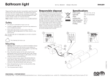 North Light Badrumsbelysning LED Bedienungsanleitung