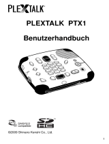 Plextalk PTX1 Benutzerhandbuch