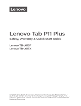 Lenovo TAB P11 PLUS WIFI 64 GB 11" NETTBRETT Schnellstartanleitung