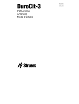 Struers DuroCit-3 Benutzerhandbuch
