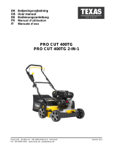Texas Equipment Pro Cut 400TG 2-i-1 plænelufter Benutzerhandbuch