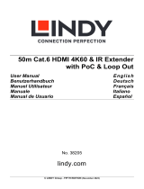 Lindy 50m Cat.6 HDMI 4K60 & IR Extender Benutzerhandbuch